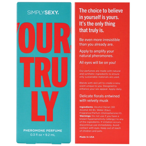 Simply Sexy Pheromone Perfume Yours Truly 0.3 Oz Eau De Parfum Default Title Perfume Spray