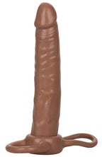 Accommodator Dual Penetrator Brown Anal Dildo with Dual Ring Design > Sex Toys For Men > Penis Sleeves