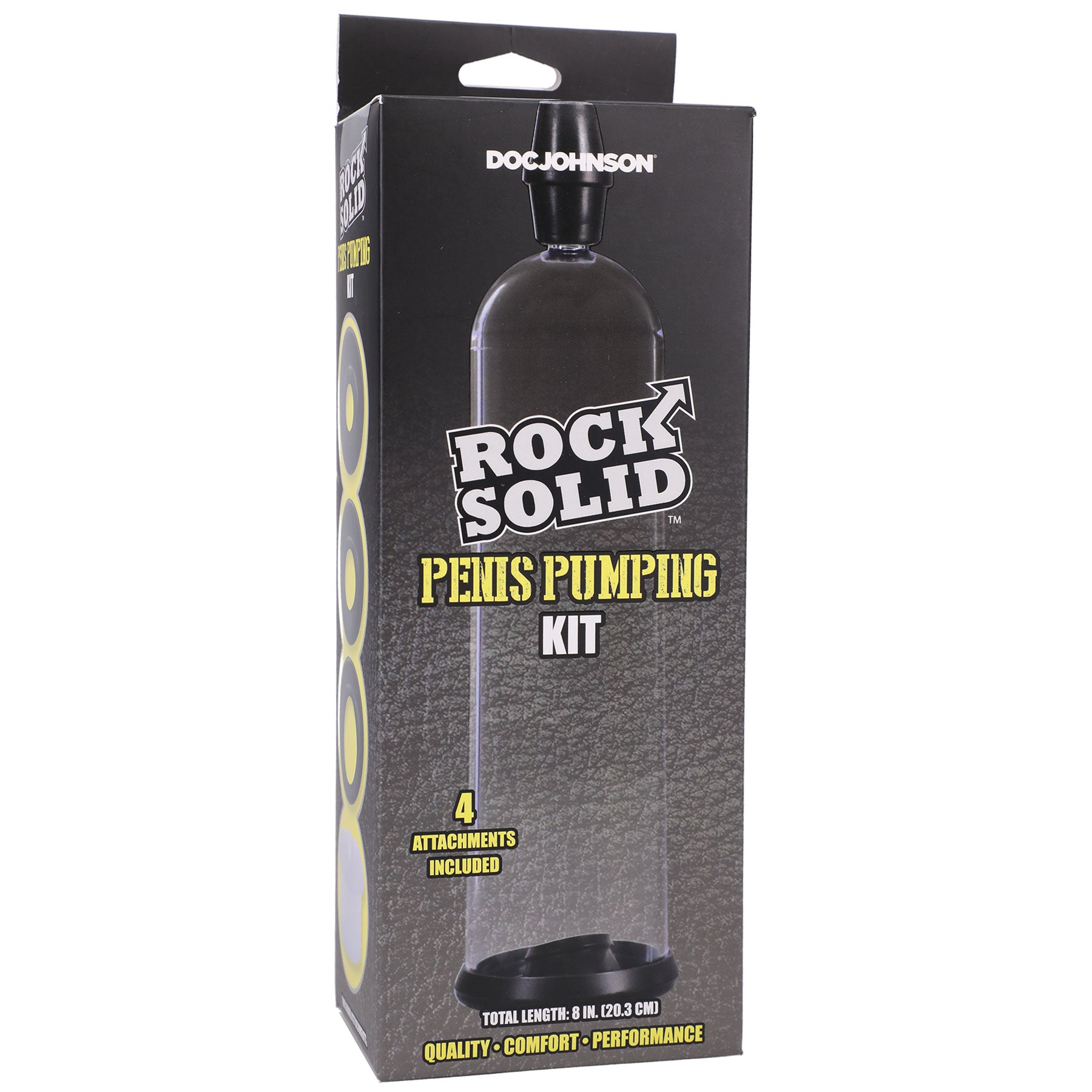 Rock Solid Penis Pumping Kit (Black/Clear) – Manual Penis Pump PUMPS