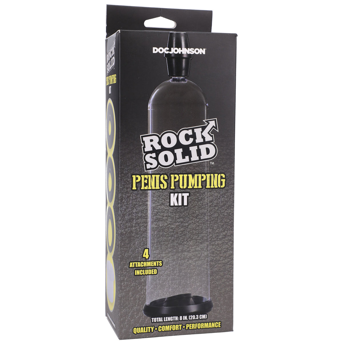 Rock Solid Penis Pumping Kit (Black/Clear) – Manual Penis Pump > Pumps > Pump Accessories