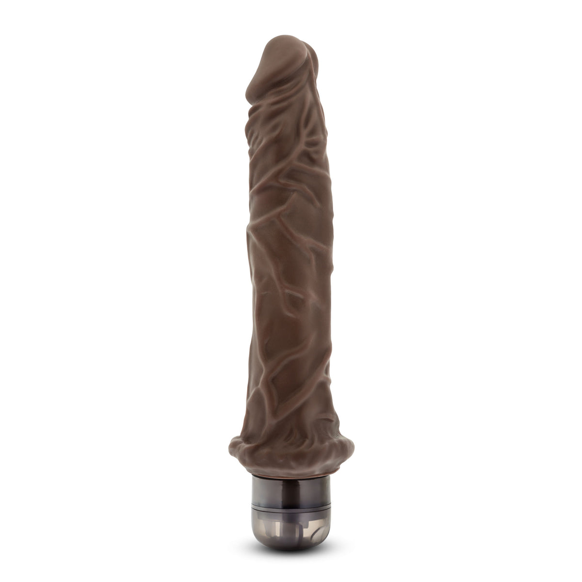 Dr Skin Vibe 8 Chocolate Realistic Vibrating Dildo 10 Inch Brown DONGS Vibrating