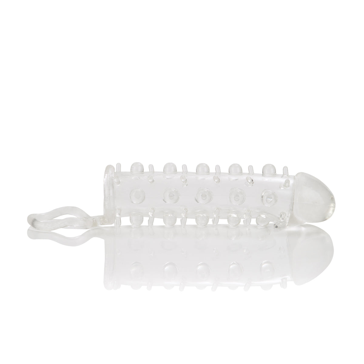 Stud Extender with Support Ring and Nubby Stimulators Sleeve > Sex Toys For Men > Penis Sleeves