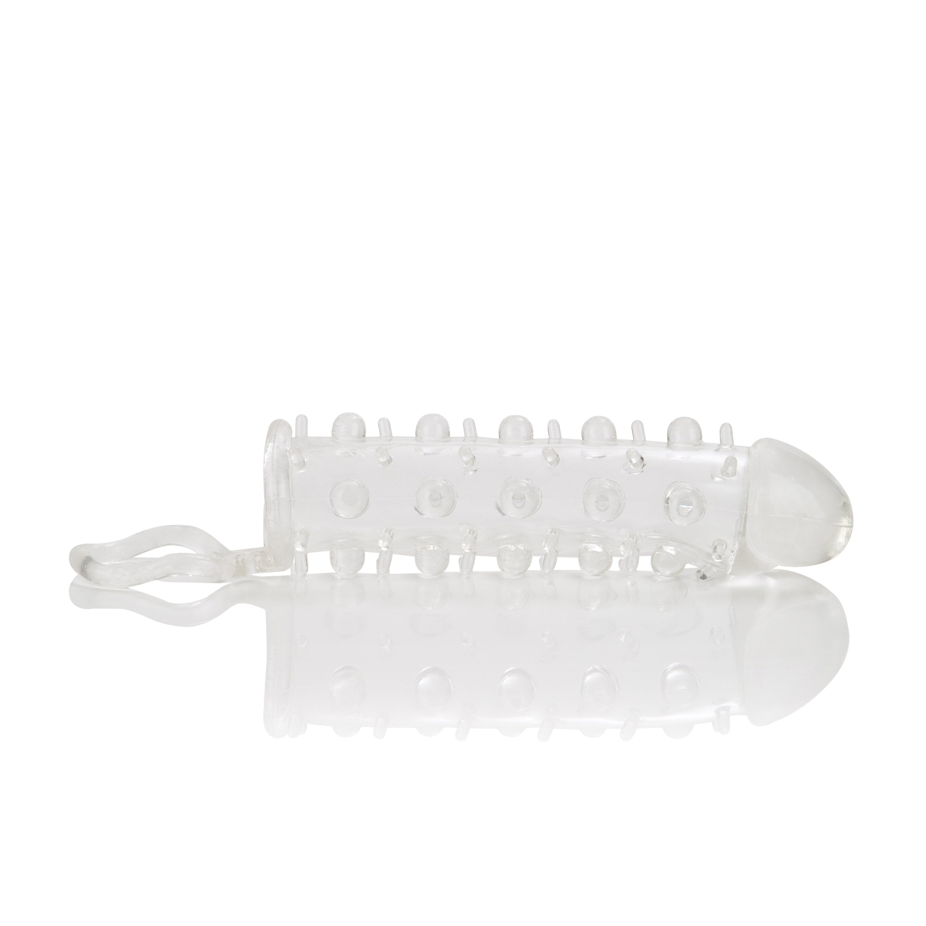 Stud Extender with Support Ring and Nubby Stimulators Sleeve > Sex Toys For Men > Penis Sleeves