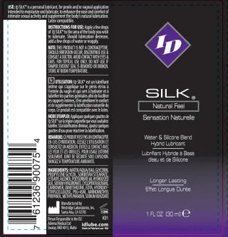 ID Silk Silicone and Water Blend – 1 Oz Lubricant Default Title > Lube > Hybrid