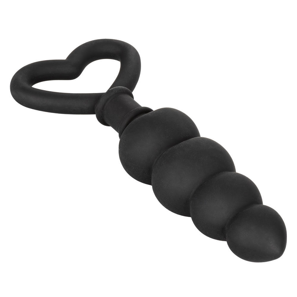 Silicone Anal Love Probe with Heart-Shaped Finger Loop Plug Butt Plugs