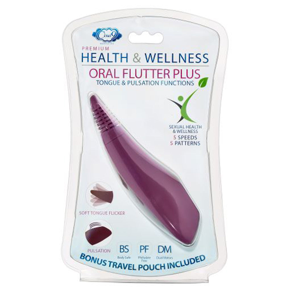 Cloud 9 Oral Flutter Plus (Plum) – Dual Function Oral Sex Simulator > Vibrators > Ladies > Clitoral Vibrators and Stimulators