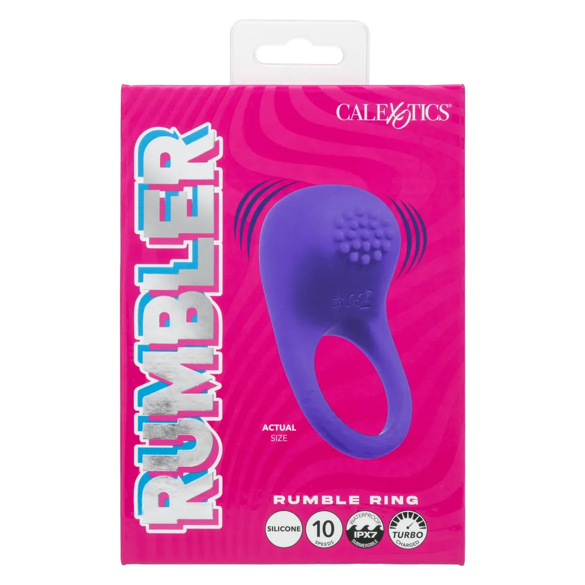 Rumbler Rumble Silicone Vibrator Ring With 10 Speeds Purple > Sex Toys > Couples Toys
