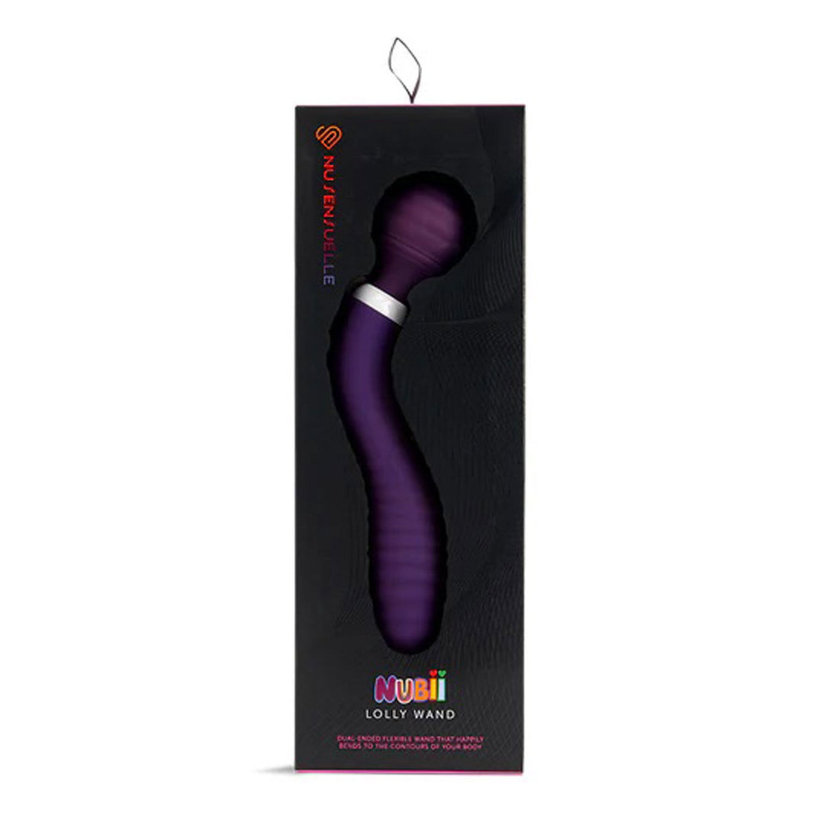 Nu Sensuelle Nubii Lolly Wand Electric Massager in Purple Purple > Sex Toys For Ladies > Wand Massagers and Attachments