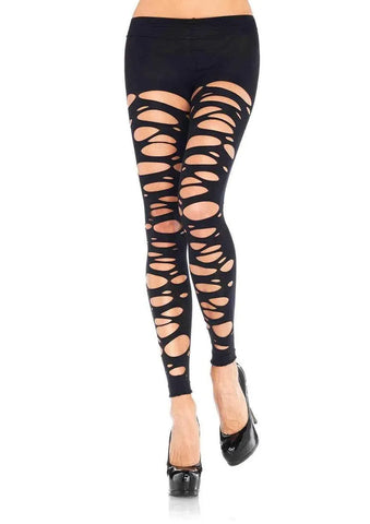 Leg Avenue Posy Tattered Footless Tights – Footless Tights Black One Size > Clothes > Hosiery > Pantyhose & Tights