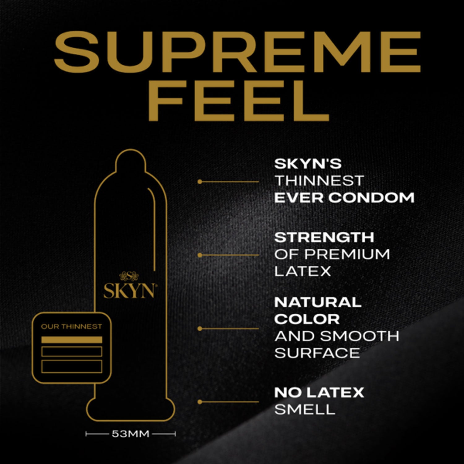 Skyn Supreme Feel 3 Count Condoms > Essentials > Condoms