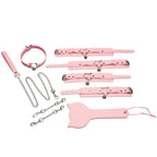 Kitty Bondage Set – Vegan Leather Adjustable Cuffs and Collar Bondage Set > Bondage Gear > Bondage Kits