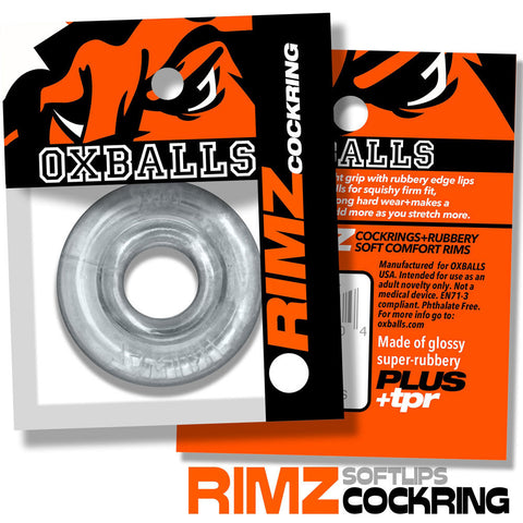 Rimz Single Ring (Black) – Comfortable Plush Cockring Clear Cockrings