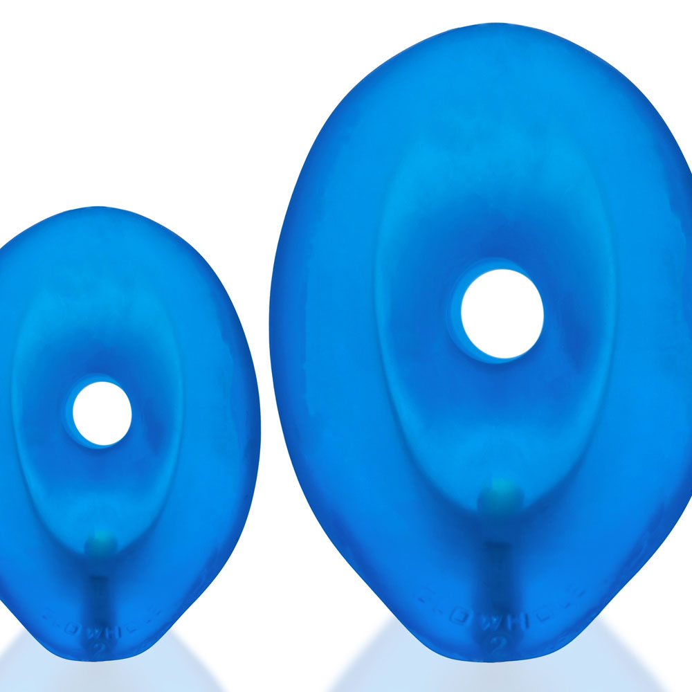 Glowhole Large Blue Butt Plug with LED Light by Oxballs > Anal Range > Tunnel and Stretchers