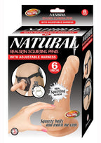 Natural Realskin Squirting Strap-On 7 Inch Dong with Comfortable Fit > Dildos > Strap On Dildos