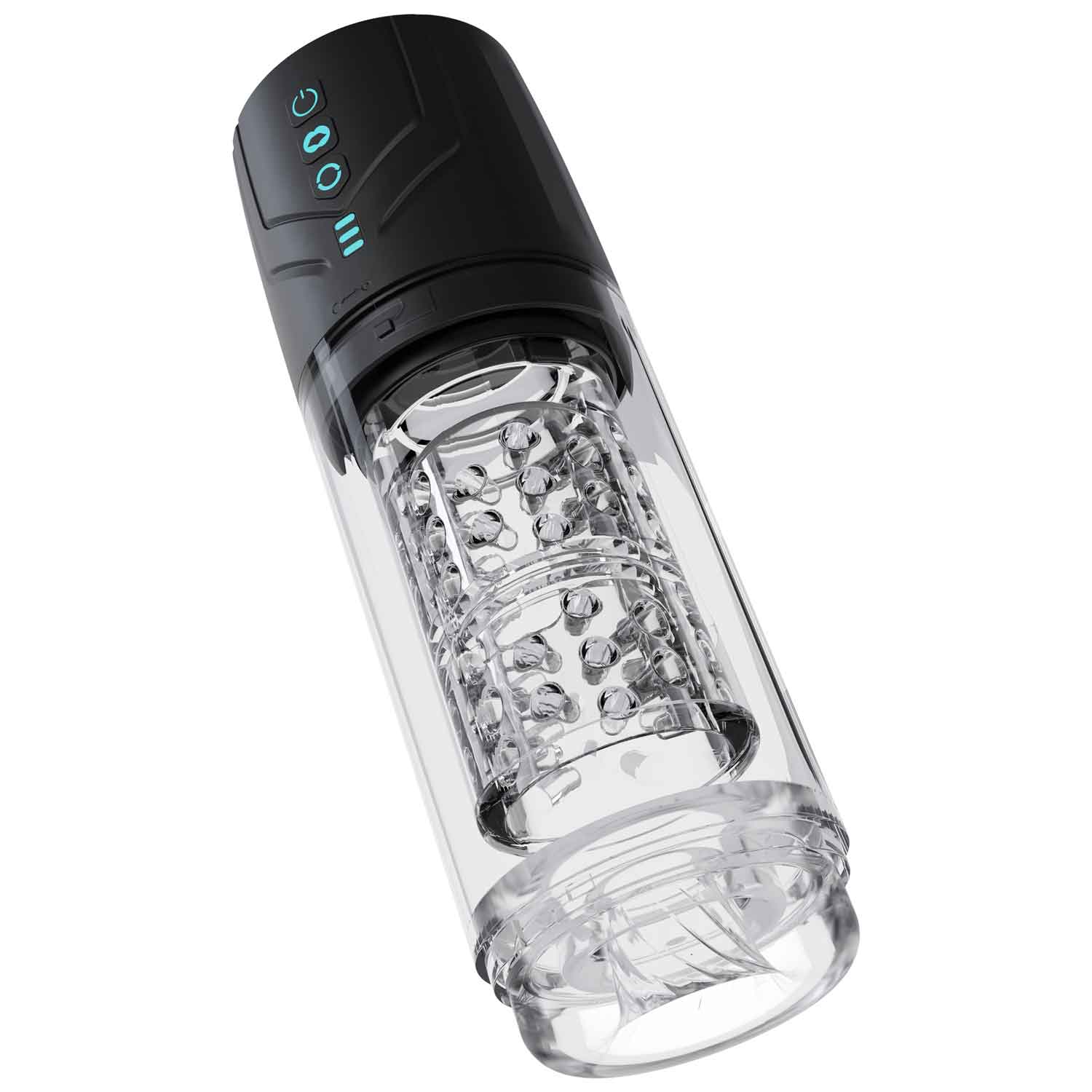 M for Men Whirlwind Pro Black Rechargeable Male Masturbator 1500 Strokers - Auto