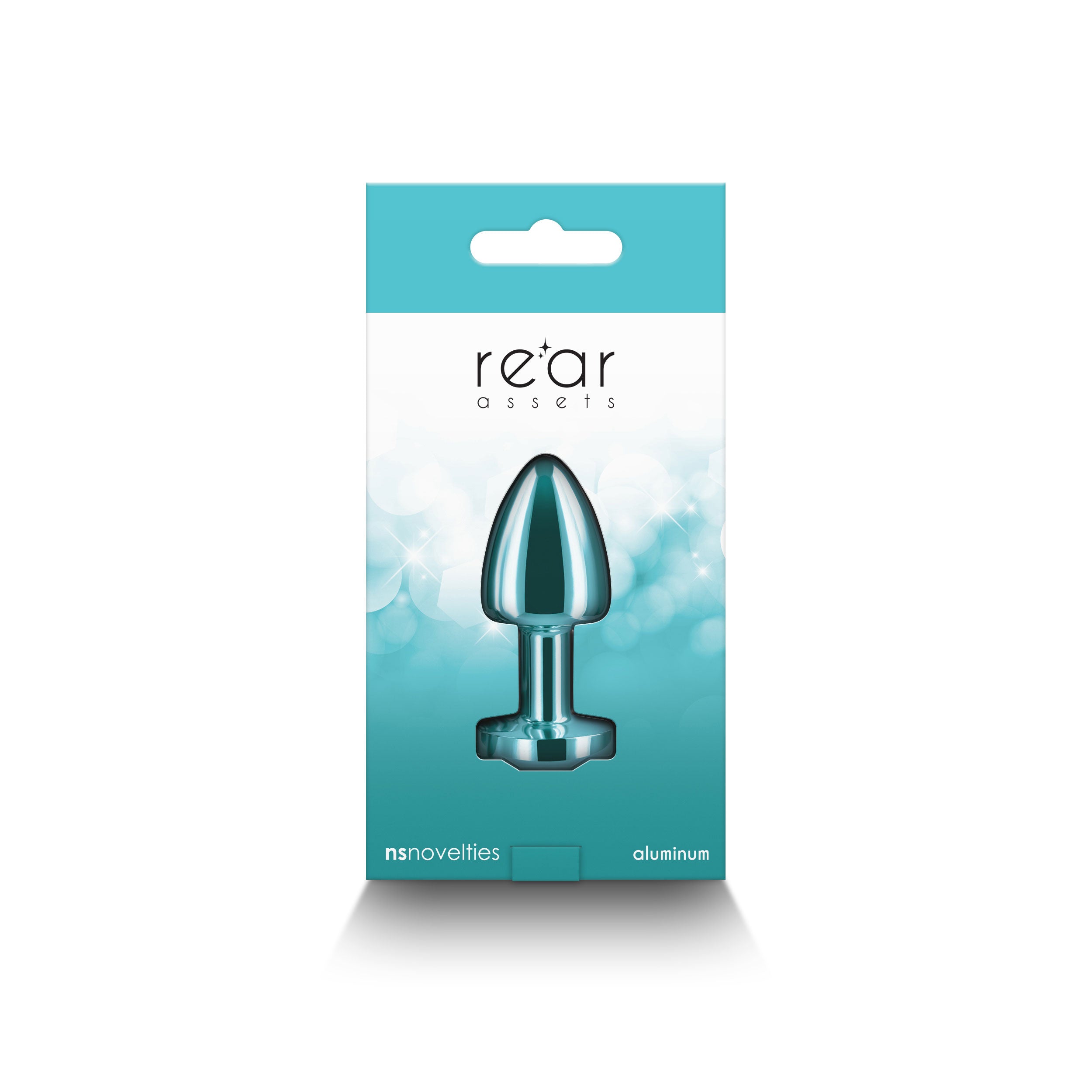 Rear Assets Petite Anal Toy in Teal for Beginners Teal > Anal Range > Jewel Butt Plugs