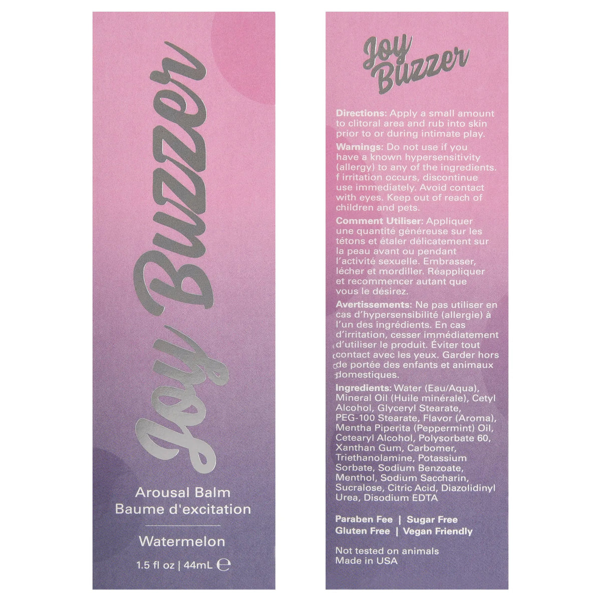 Joy Buzzer Watermelon Cooling Lotion – Water-Based Clitoral Stimulation Gel > Essentials > Womens Enhancers