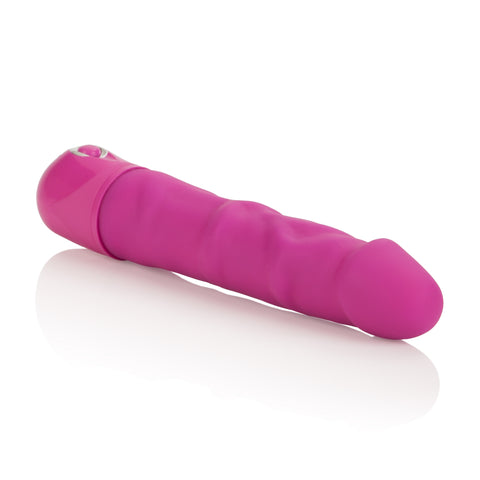 Power Stud Rod Waterproof Vibrator Pink 7 Inch Textured Shaft Vibrators