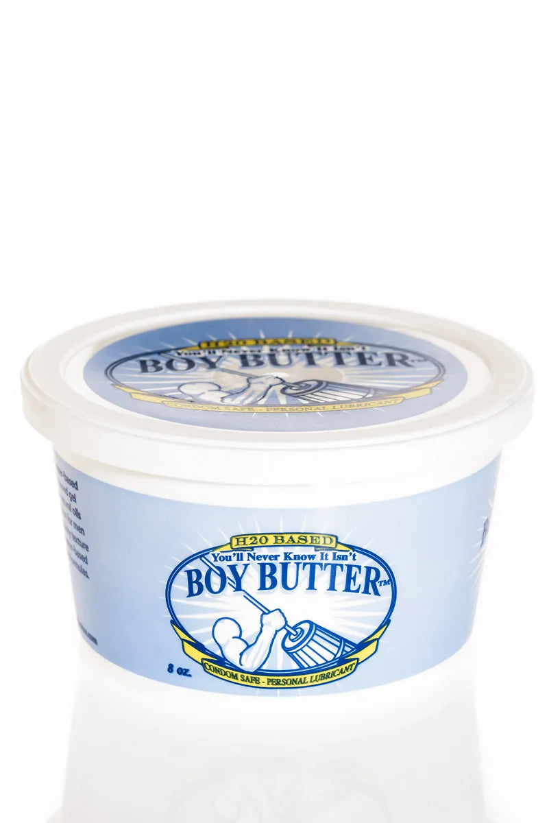 Boy Butter H2O – Water-Based Cream Lubricant 8 Fl Oz Tub Default Title > Lube > Water Based