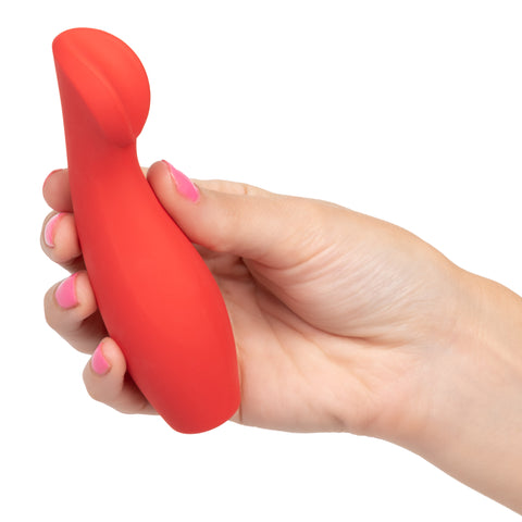 Red Hot Ignite Red Silicone Compact Clitoral Vibrator with 10 Intense Functions and USB Rechargeable Waterproof Design STIMULATORS