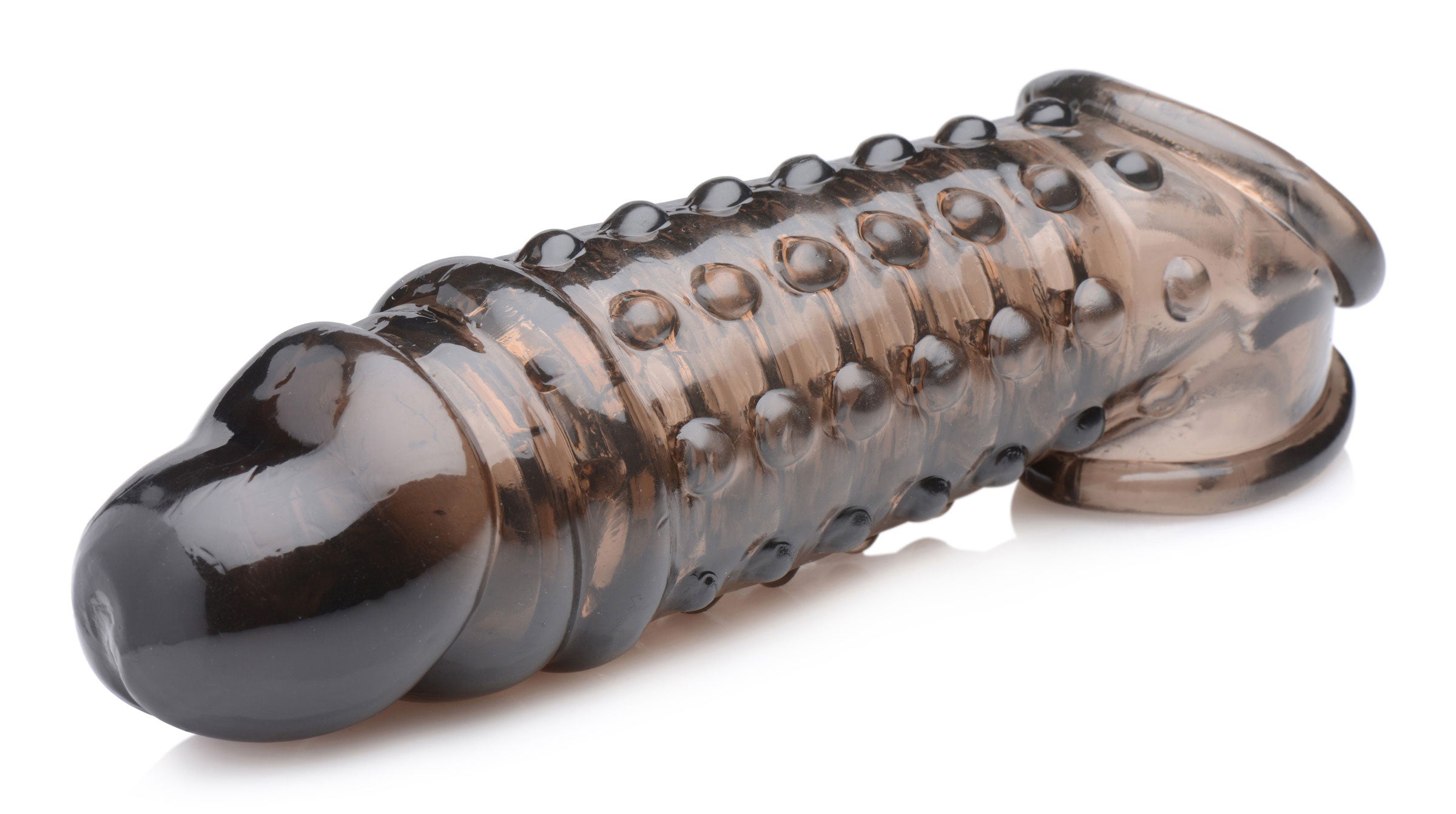 Penis Enhancer Sleeve 1.5 Inch Smoke – Extra Length and Girth Sleeve > Sex Toys For Men > Penis Sleeves