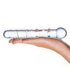 Electric EEL Callisto Clear Glass Dildo 7 Inch Spiraled Design Textured Glass Dildo > Glass > Dildos