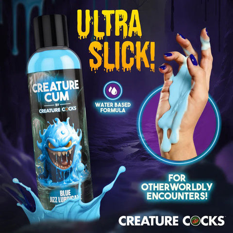Creature Cum Blue Water-Based Personal Lubricant 8oz Bottle Speciality Lubricants