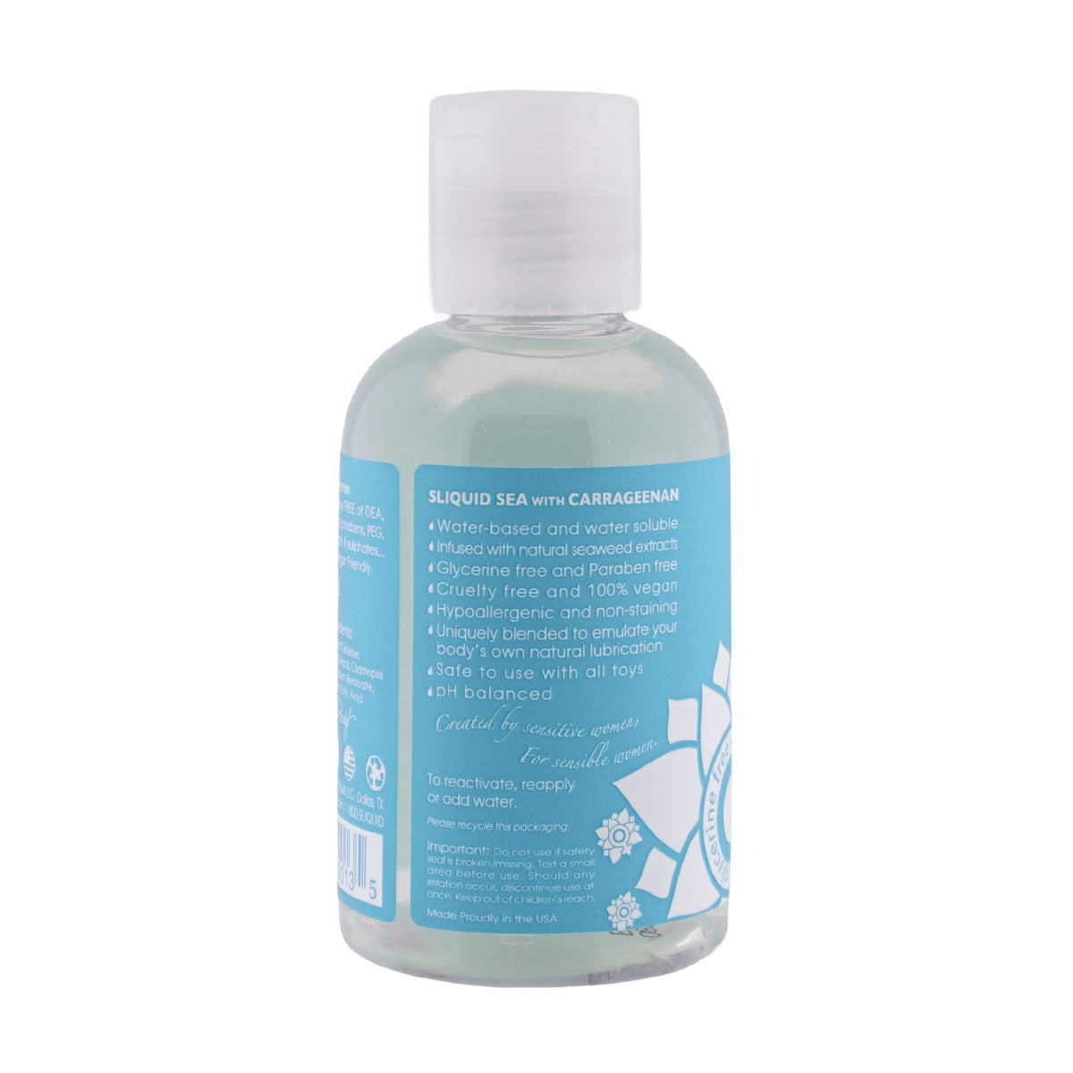 Sliquid Naturals Sea Carrageenan Infused (125ml) – Vegan Friendly Water-Based Lubricant > Lube > Water Based