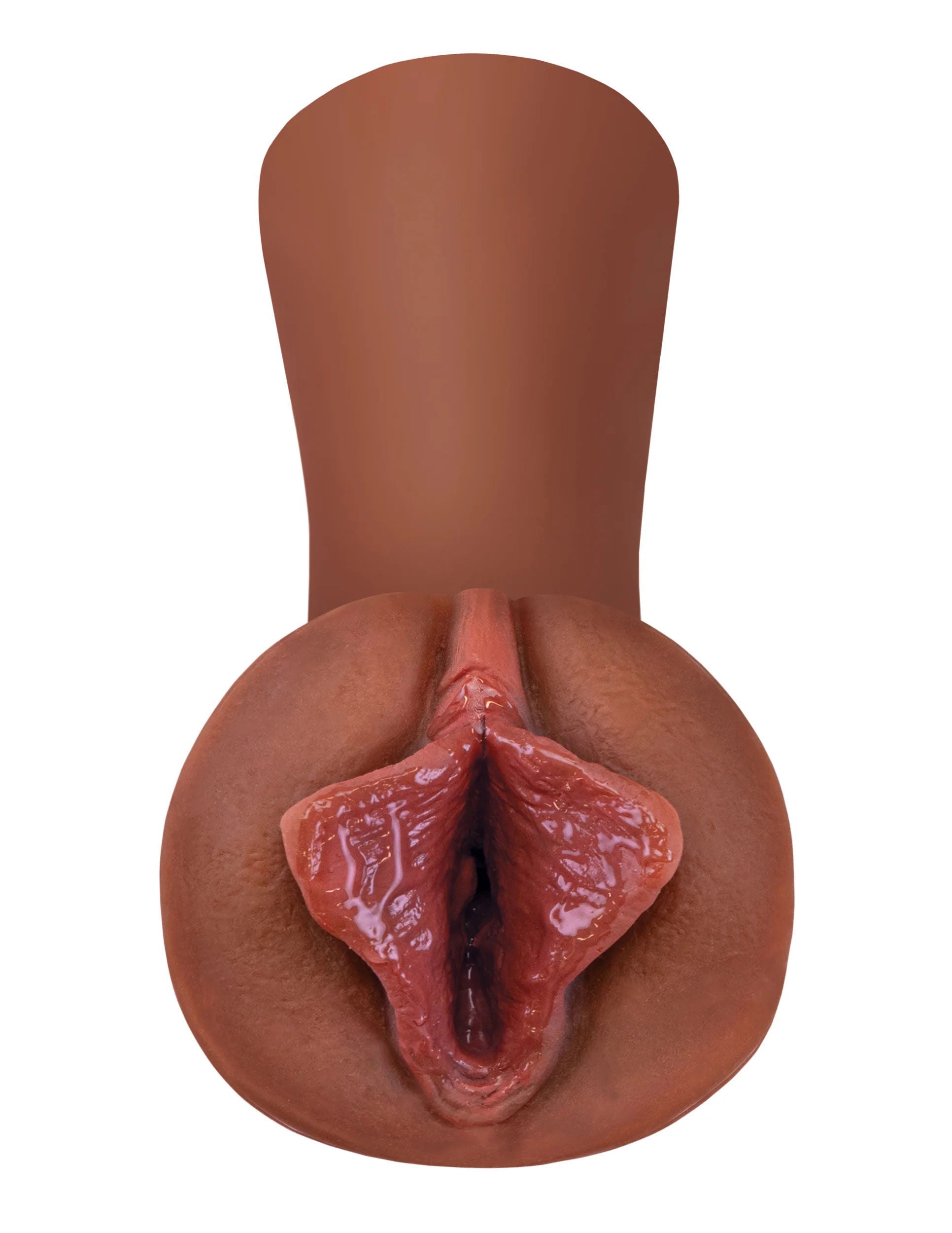 Extreme Wet Pussies Luscious Lips (Brown) – Self-Lubricating Stroker Masturbation Aids for Males