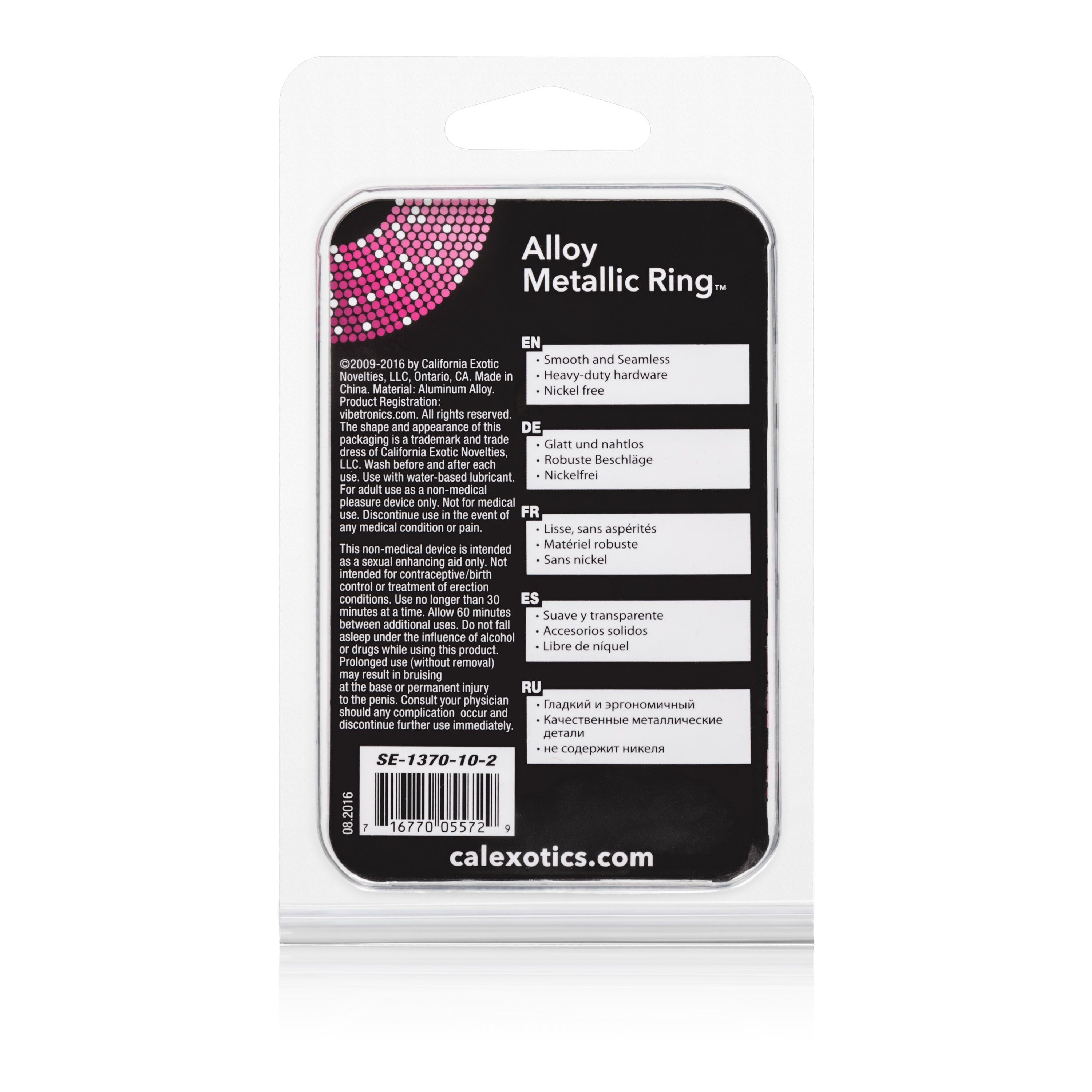 CalExotics Alloy Metallic Extra Large – Smooth Seamless Cock Ring > Cock Ring > Metal