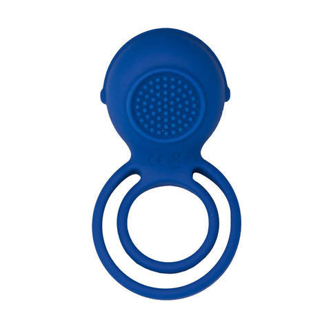 Nasstoys Ultimate Vibrating Cock Ring with Nub Stimulator Blue Blue Cock Rings Vibrating