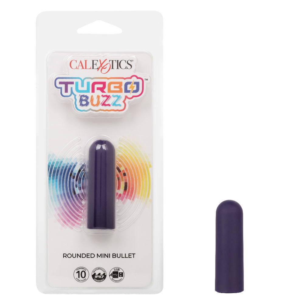 Turbo Buzz Rounded Mini Bullet Vibrator in Green | Purple Purple > Vibrators > Mini Vibrators
