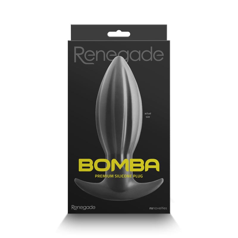 NS Novelties ANAL TOYS Black Renegade Bomba -  - Large -  18.7 cm Large Butt Plug 657447104671