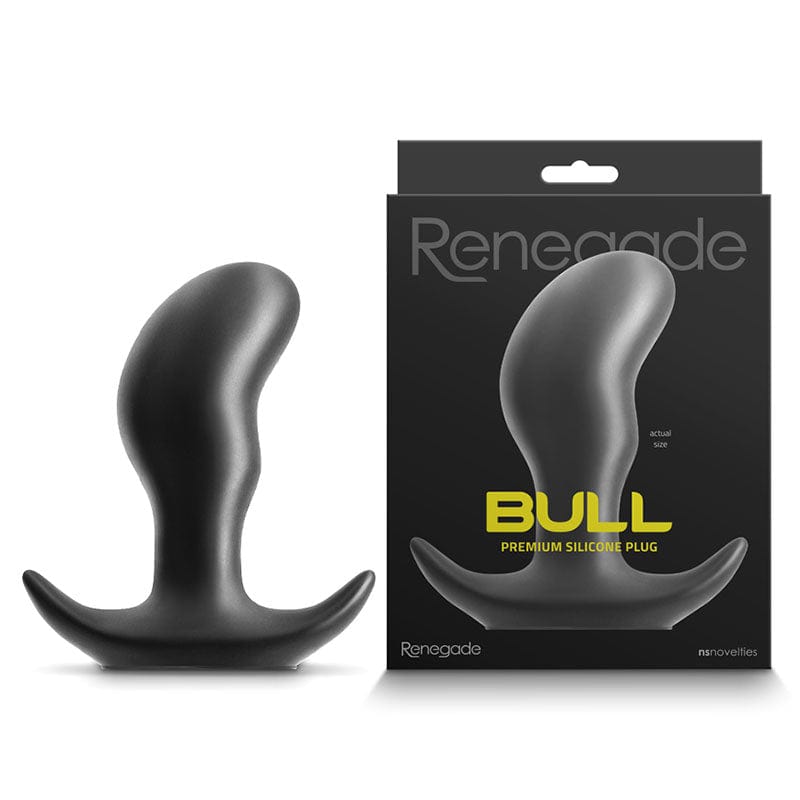 NS Novelties ANAL TOYS Black Renegade Bull -  - Small -  10.2 cm Small Butt Plug 657447104688