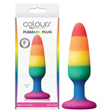 NS Novelties ANAL TOYS Coloured Colours Pride Edition - Pleasure Plug - Rainbow 11 cm Small Butt Plug 657447100789