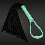 NS Novelties BONDAGE-TOYS Black GLO Bondage Flogger - Glow In Dark Whip 657447104114