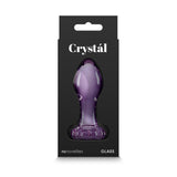 NS Novelties GLASS TOYS Purple Crystal Flower -  -  9 cm Glass Butt Plug 657447104756