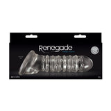 NS Novelties SLEEVES Clear Renegade - Ribbed Extension -  Penis Extension Sleeve 657447097195