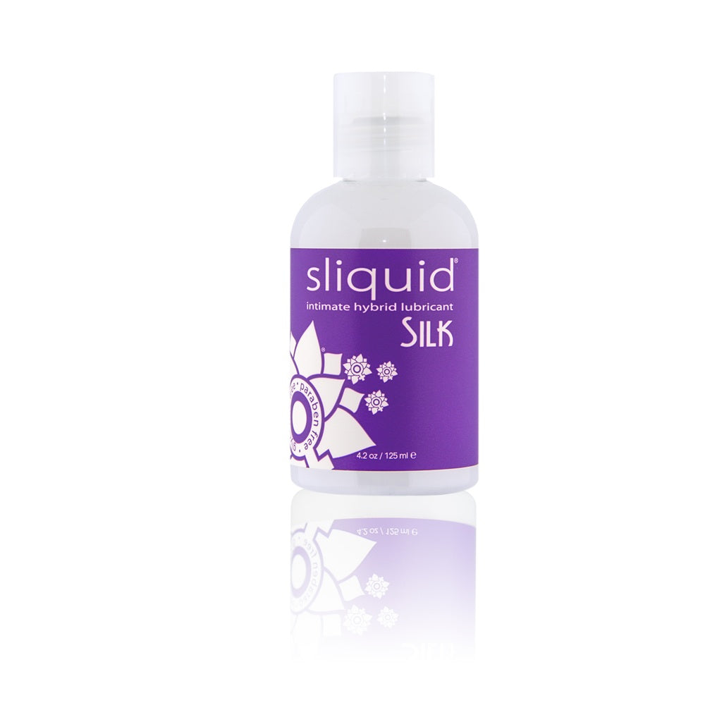 Sliquid Naturals Silk Hybrid Lubricant (125ml) – Vegan Friendly Long-Lasting Personal Lubricant > Lube > Hybrid