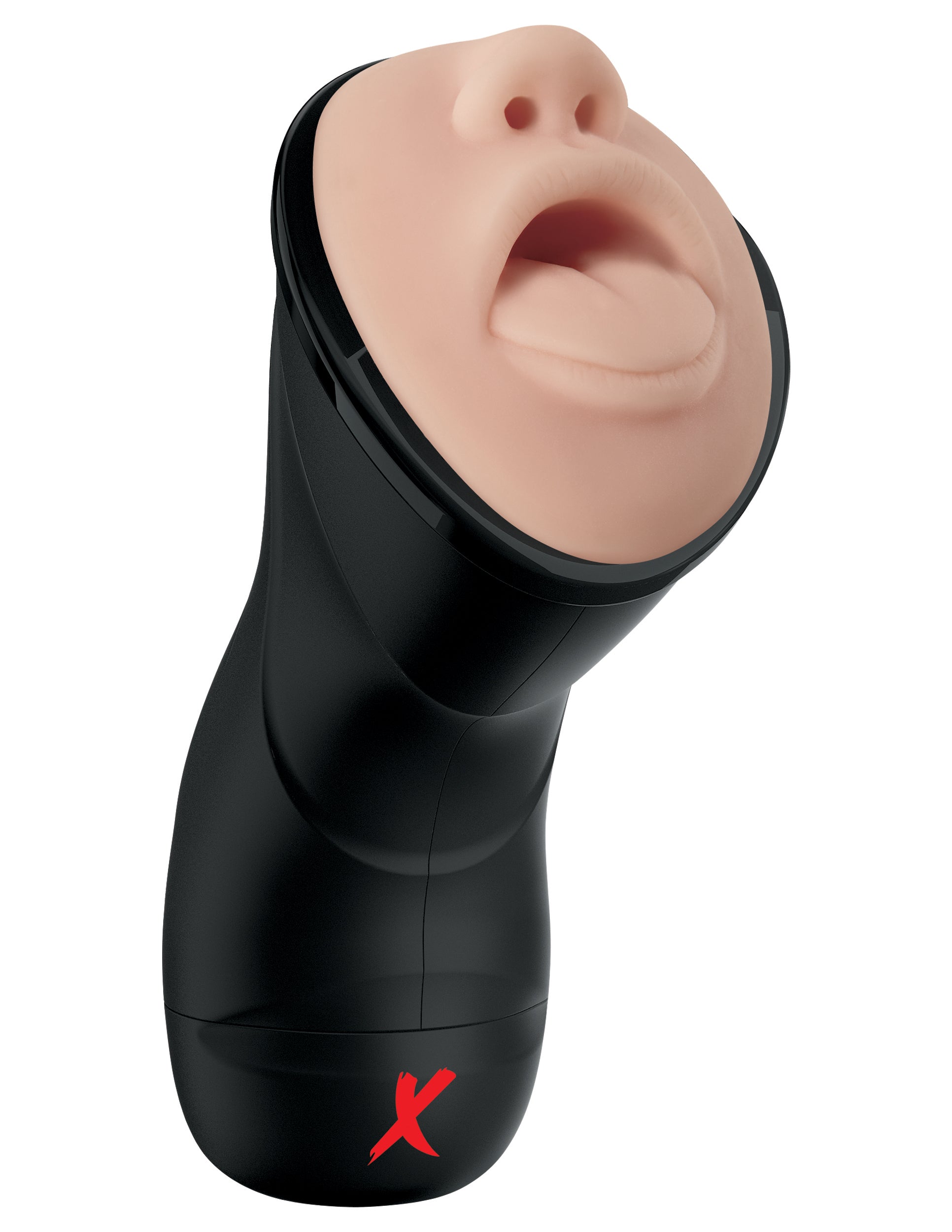 Pdx Elite Deep Throat Vibrating Stroker Realistic Mouth Stroker Strokers - Manual