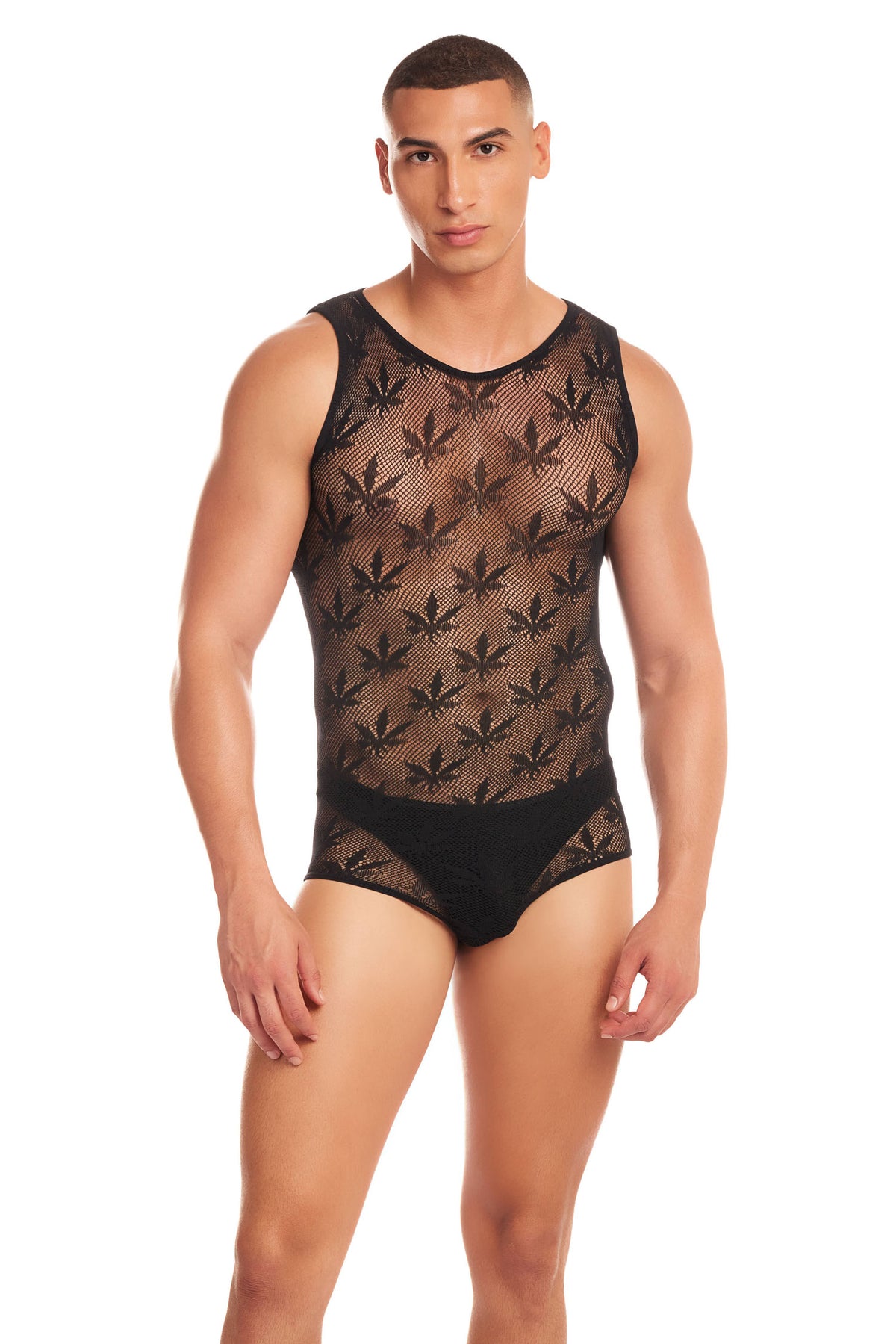 Night Blaze Black 2-Piece Bodysuit Set Small Medium Nylon Spandex Black S M > Clothes > Mens Apparel