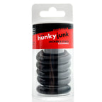 Jacker 5-Stack Five-Pack Tube Super-Strong Cockrings Black Black > Cock Ring > Sets