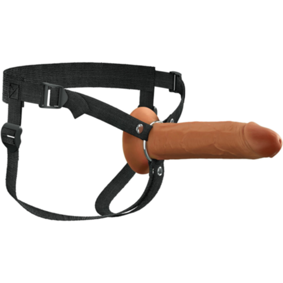 FX Elite 8 Inch Silicone Hollow Strap On Tan 20 cm Hollow Strap On > Dildos > Hollow Strap Ons