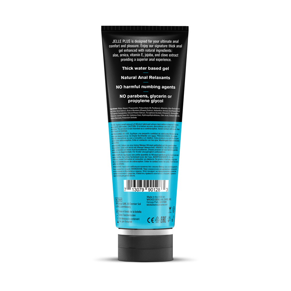Wicked Jelle Plus Anal Lubricant for Smooth and Comfortable Exploration Anal Lubricant
