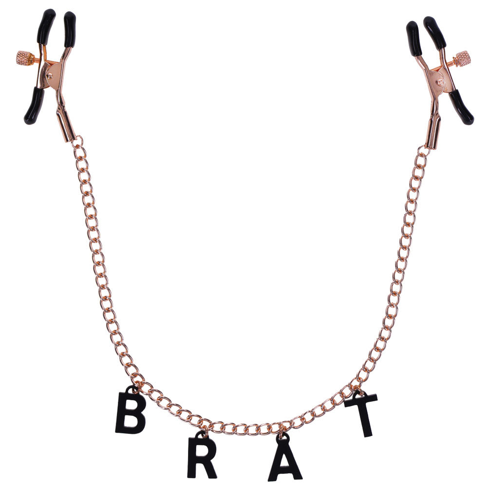Sex & Mischief Brat Charmed Nipple Clamps 45 cm Chain Nipple Stimulators