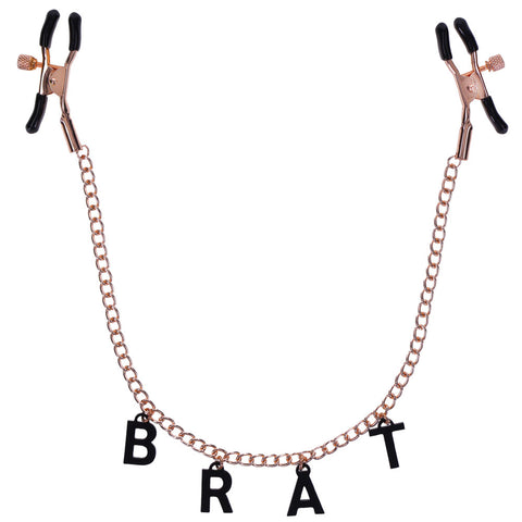 Sex & Mischief Brat Charmed Nipple Clamps 45 cm Chain Nipple Stimulators