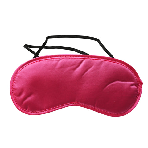 Sex and Mischief Satin Blindfold for Sensory Deprivation and Intimate Play Pink Blindfold