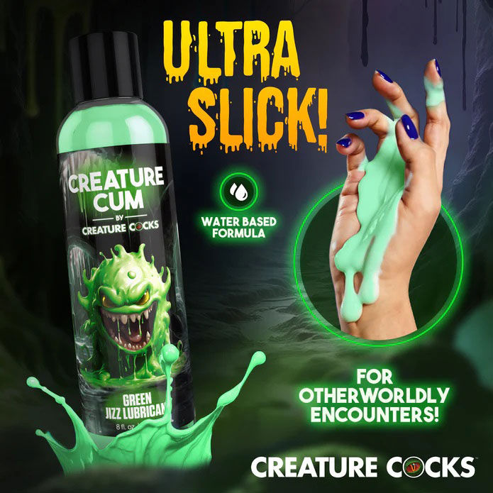 Creature Cum Green Water-Based Lubricant 8oz for Intimacy Speciality Lubricants