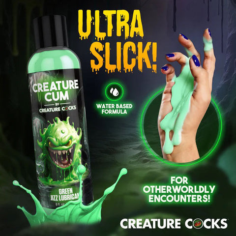 Creature Cum Green Water-Based Lubricant 8oz for Intimacy Speciality Lubricants