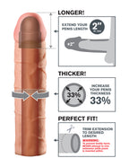 Fantasy X-tensions 2 Inch Extension – Penis Extension Sleeve > Sex Toys For Men > Penis Sleeves